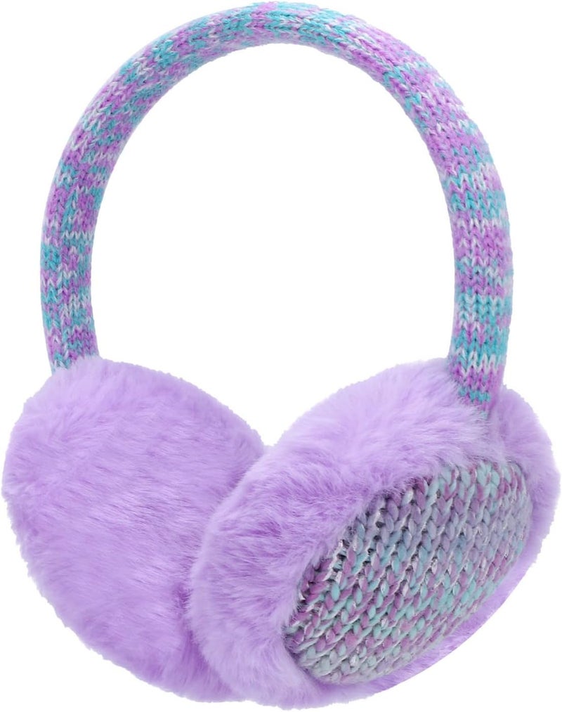 BUTITNOW Kids Knit Earmuffs Soft Plush Comfortable Winter Outdoor Ear Warmers for Boys Girls Age 4-16 Years - Image 1